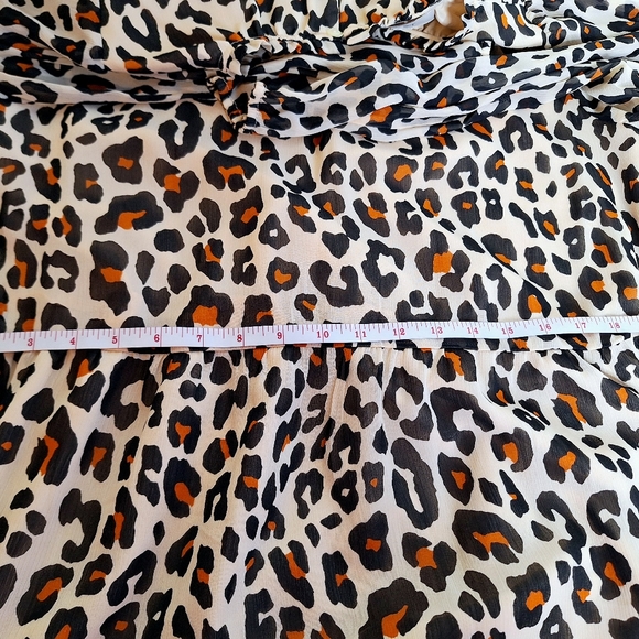 LOFT brand " The Leapard baby doll" dress size medium. - Picture 4 of 10